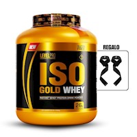 Proteína Iso Gold Whey de 3kg Vainilla+Straps